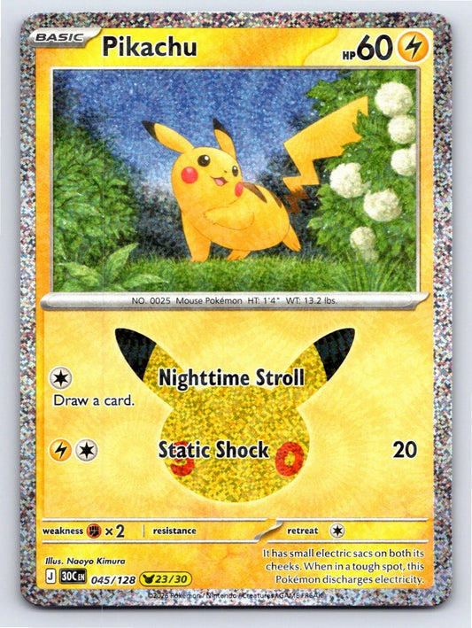 Pikachu 45/128 30th Celebration
