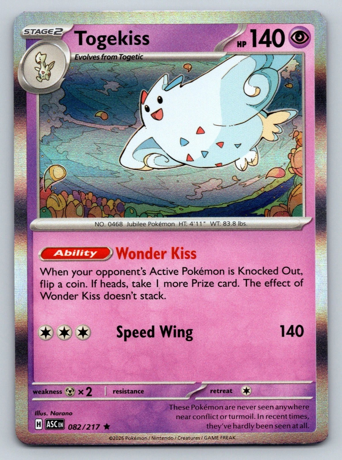Togekiss 82/217 Ascended Heroes