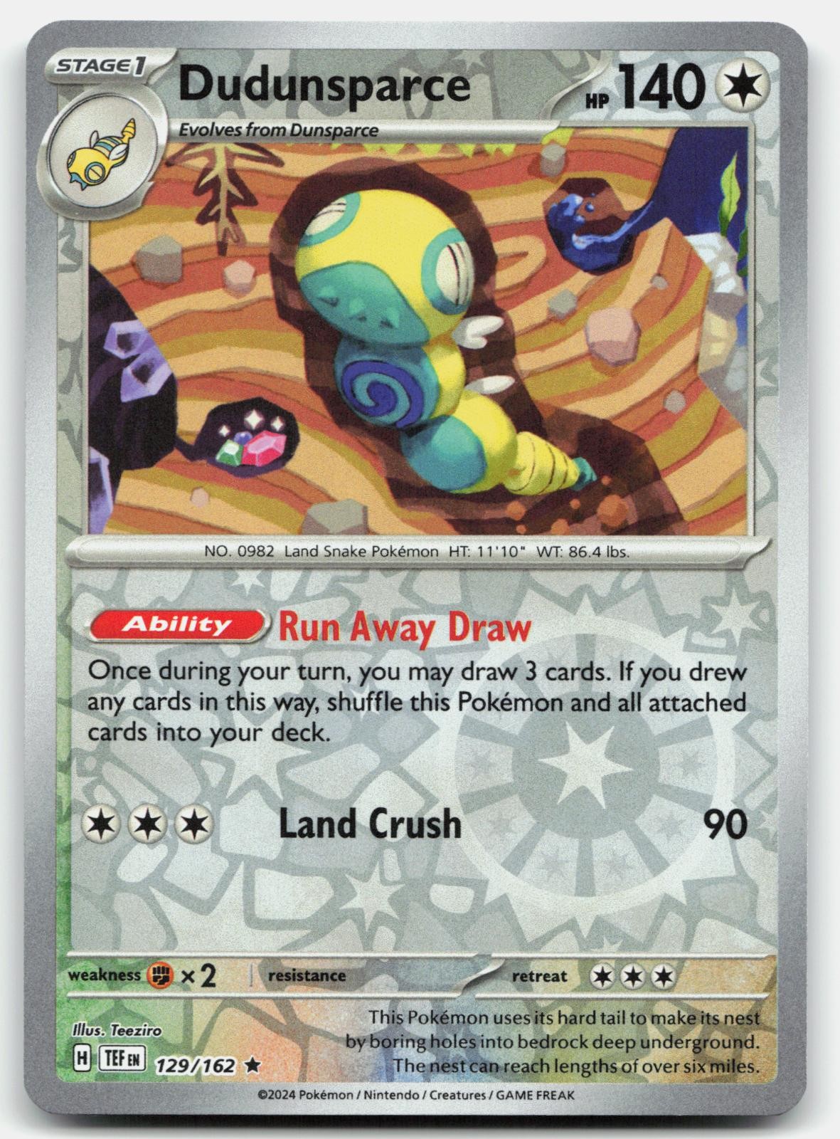 Dudunsparce 129/162 Temporal Forces
