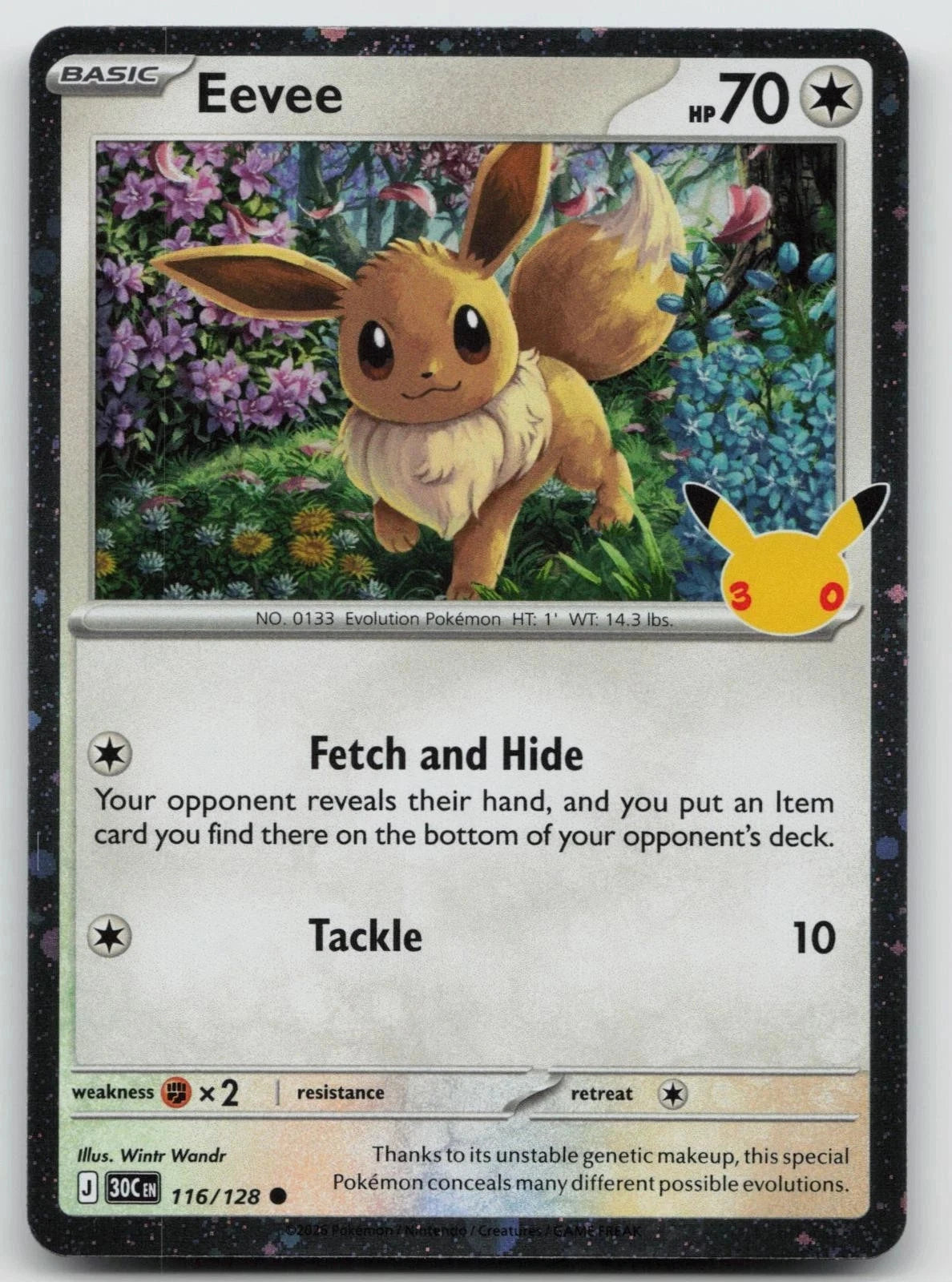 Eevee [30th Anniversary] 116/128 30th Anniversary