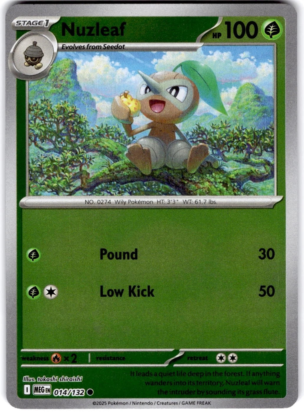 Nuzleaf 14/132 Mega Evolution