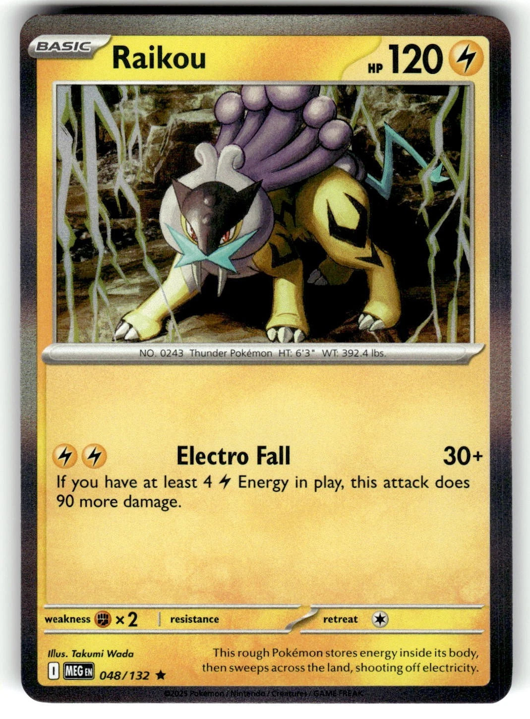 Raikou 48/132 Mega Evolution