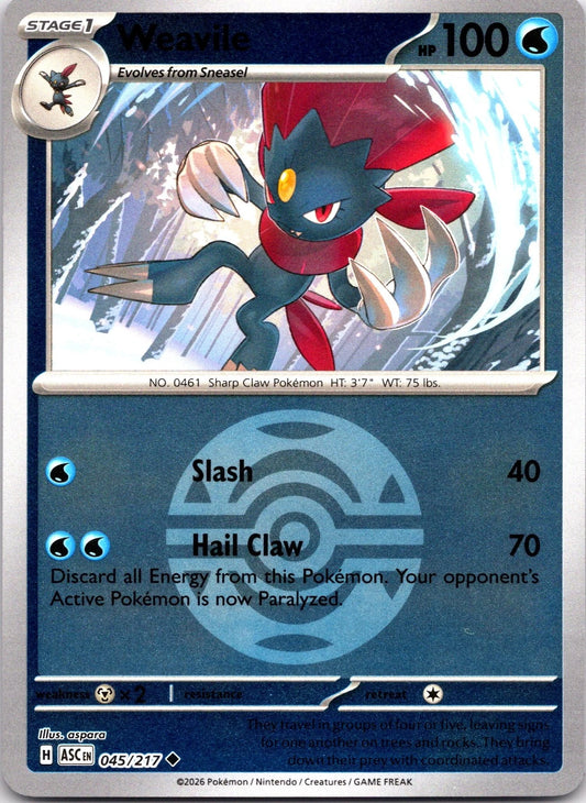 Weavile 45/217 Ascended Heroes