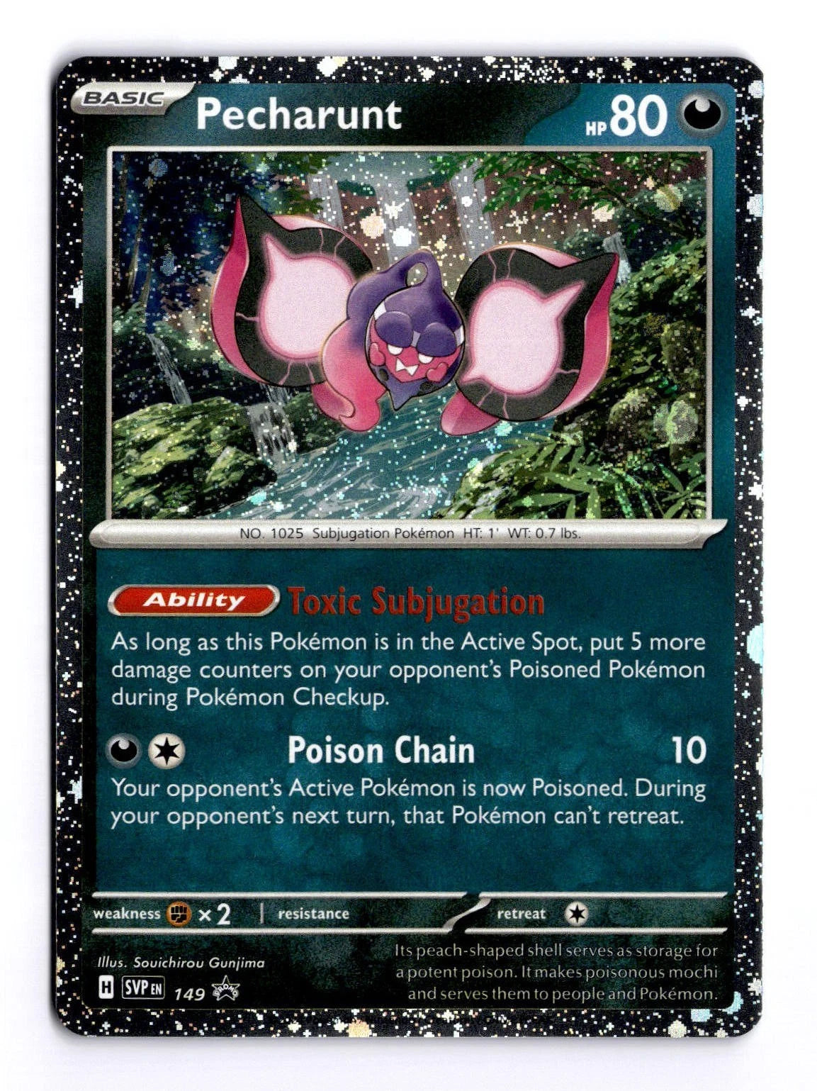 Pecharunt 149/215 Scarlet & Violet Black Star Promos