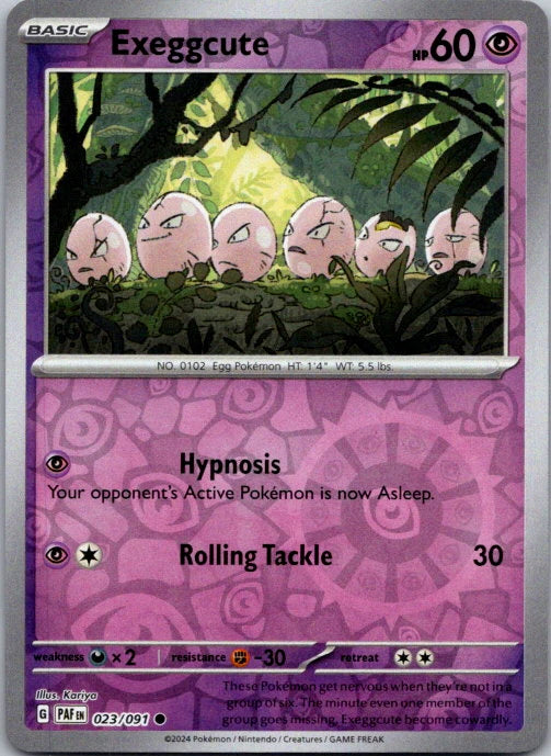 Exeggcute 23/91 Paldean Fates