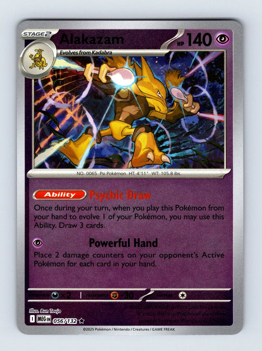 Alakazam 56/132 Mega Evolution