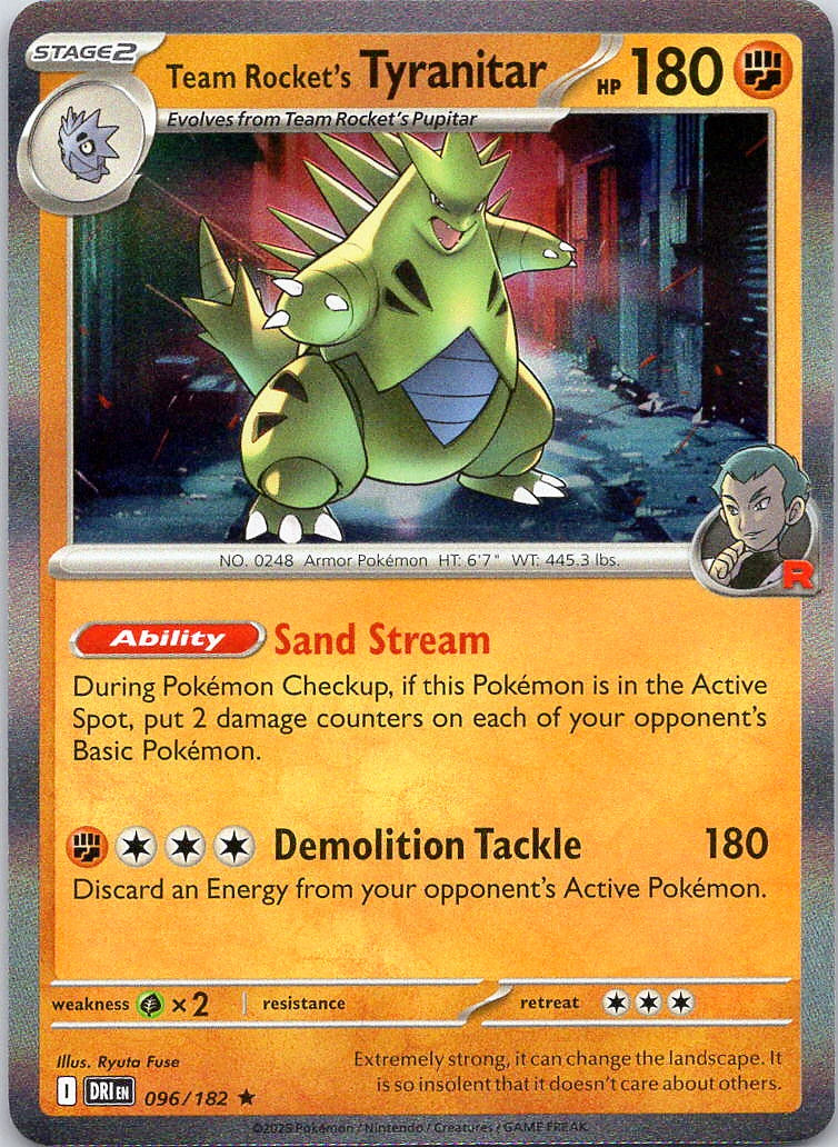 Team Rocket's Tyranitar 96/182 Destined Rivals