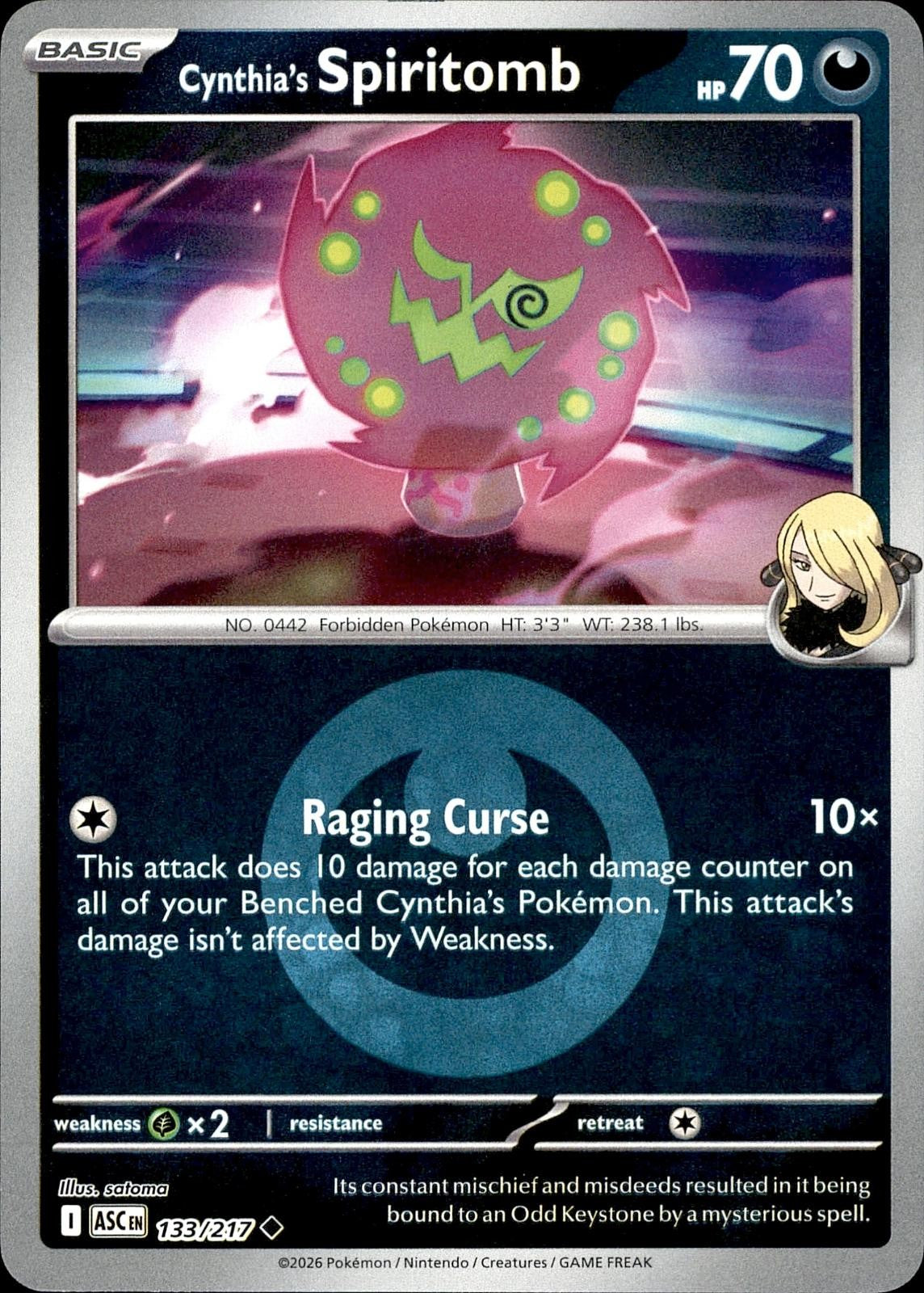 Cynthia's Spiritomb 133/217 Ascended Heroes