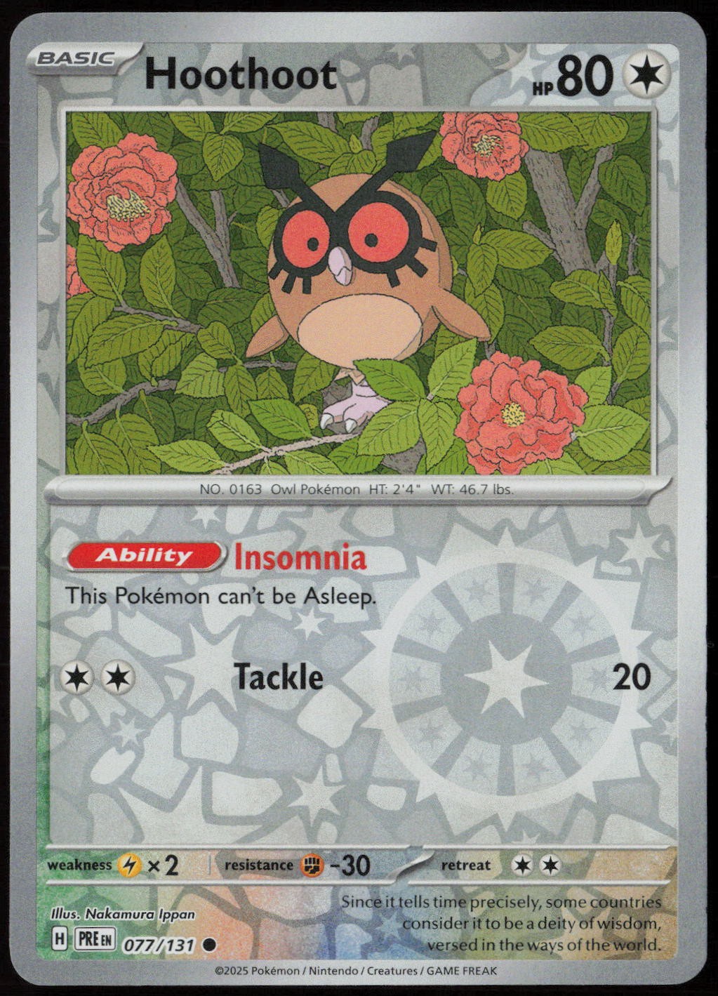 Hoothoot 77/131 Prismatic Evolutions