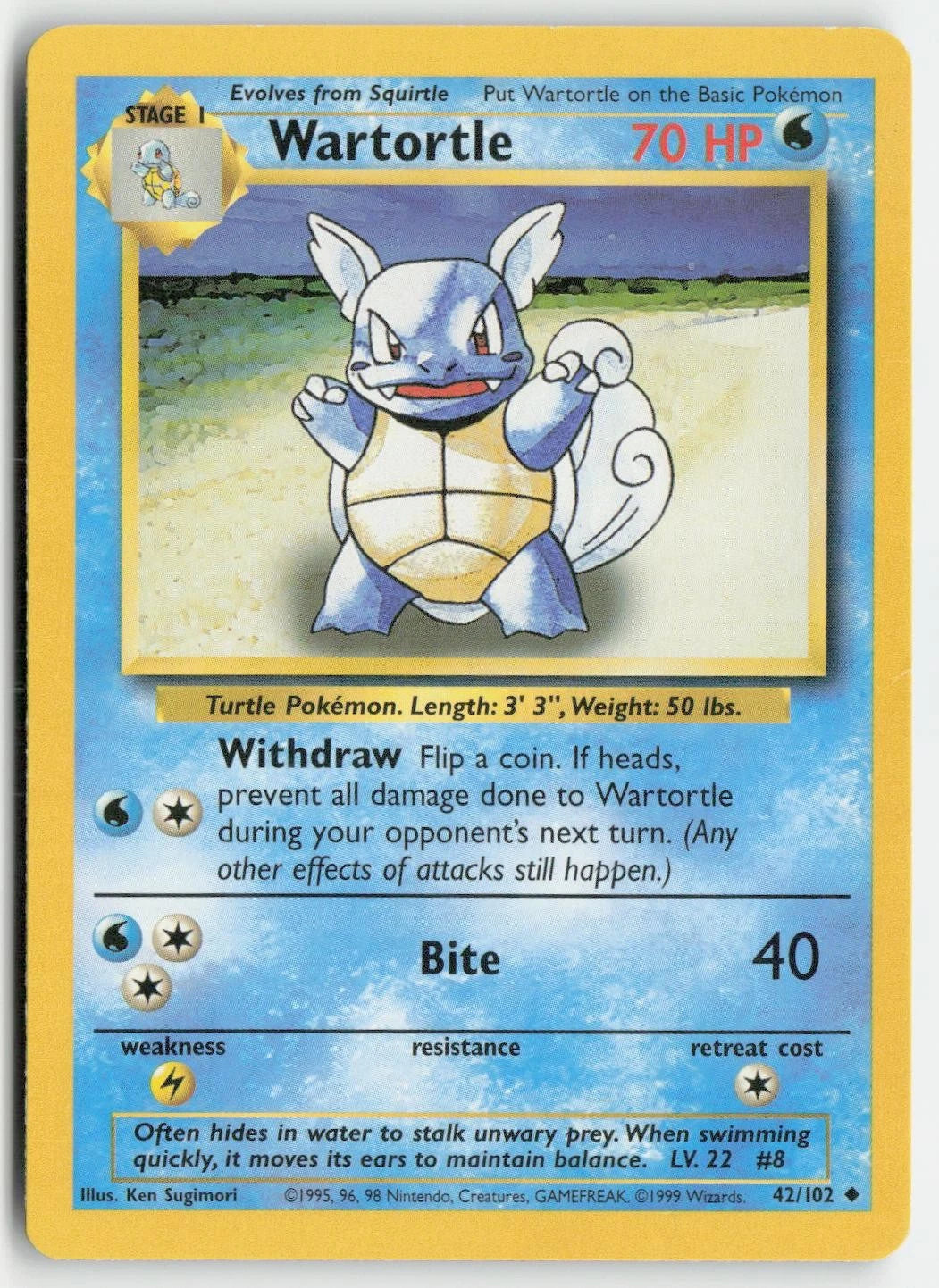 Wartortle 42/102 Base