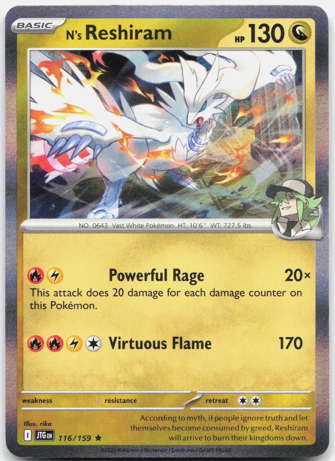 N's Reshiram 116/159 Journey Together