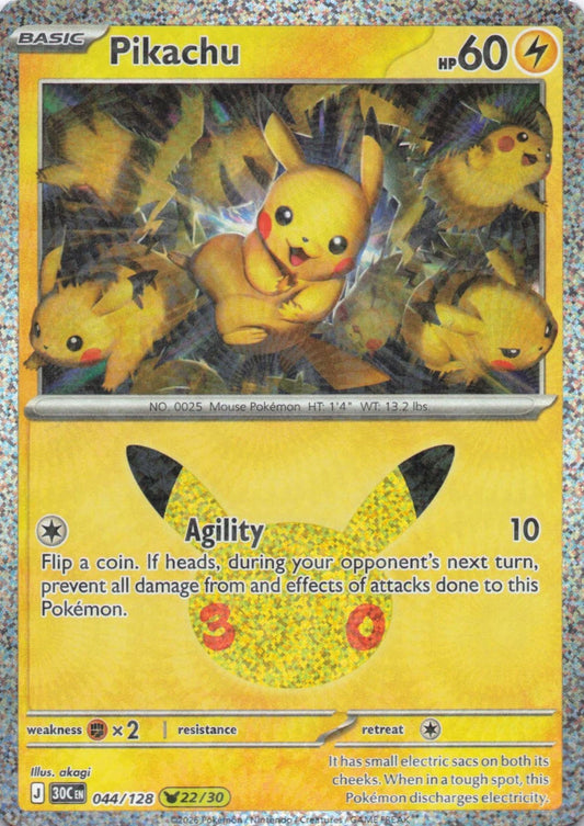 Pikachu 44/128 30th Celebration
