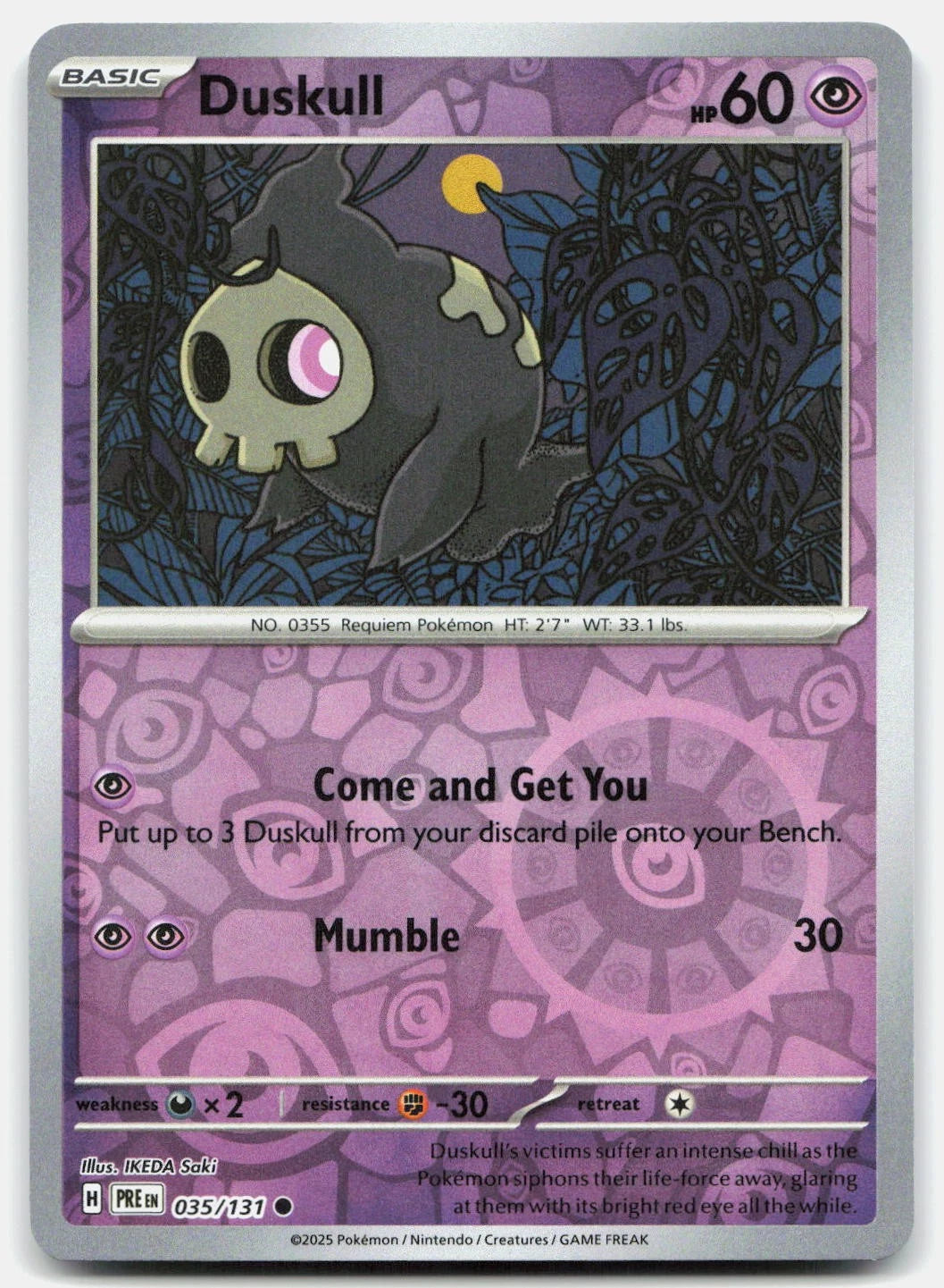 Duskull 35/131 Prismatic Evolutions