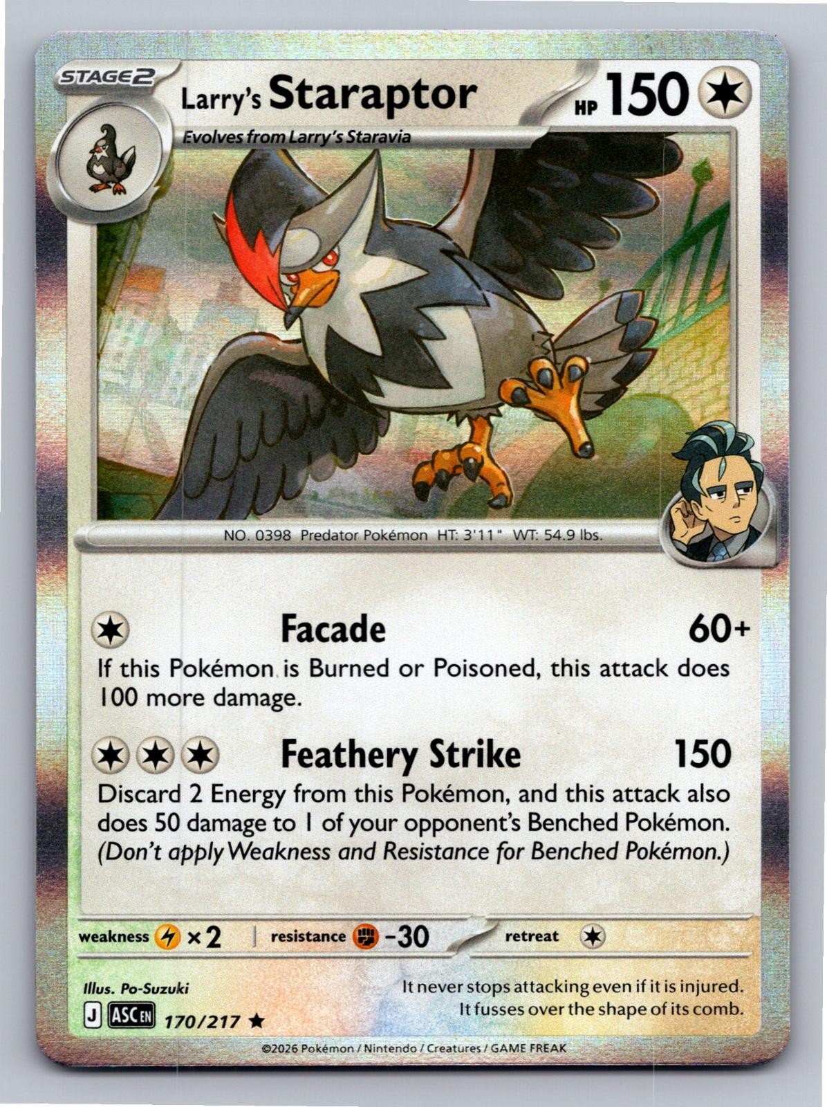 Larry's Staraptor 170/217 Ascended Heroes