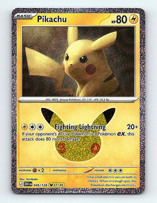 Pikachu 49/128 30th Celebration