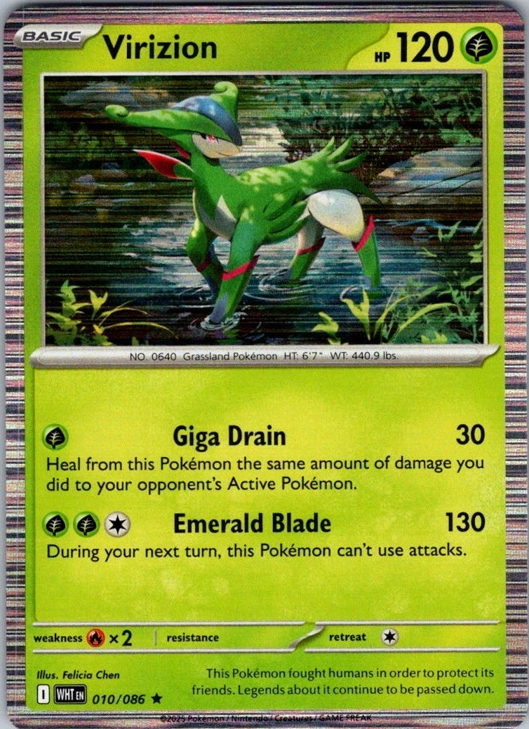 Virizion 10/86 White Flare