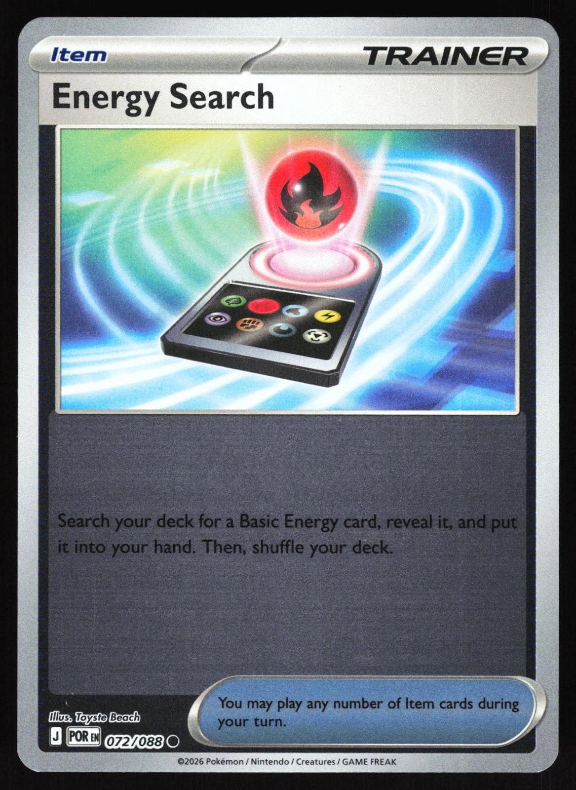Energy Search 72/88 Perfect Order