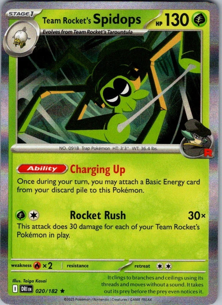 Team Rocket's Spidops 20/182 Destined Rivals