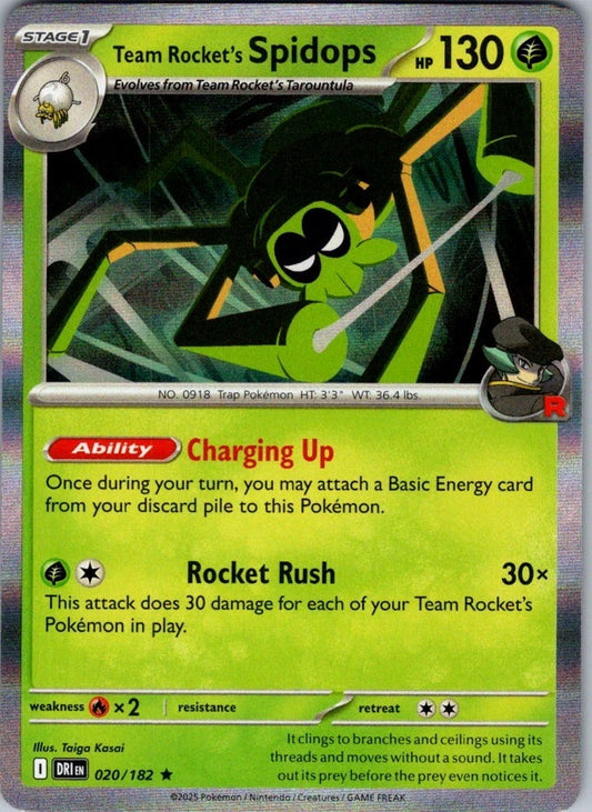 Team Rocket's Spidops 20/182 Destined Rivals