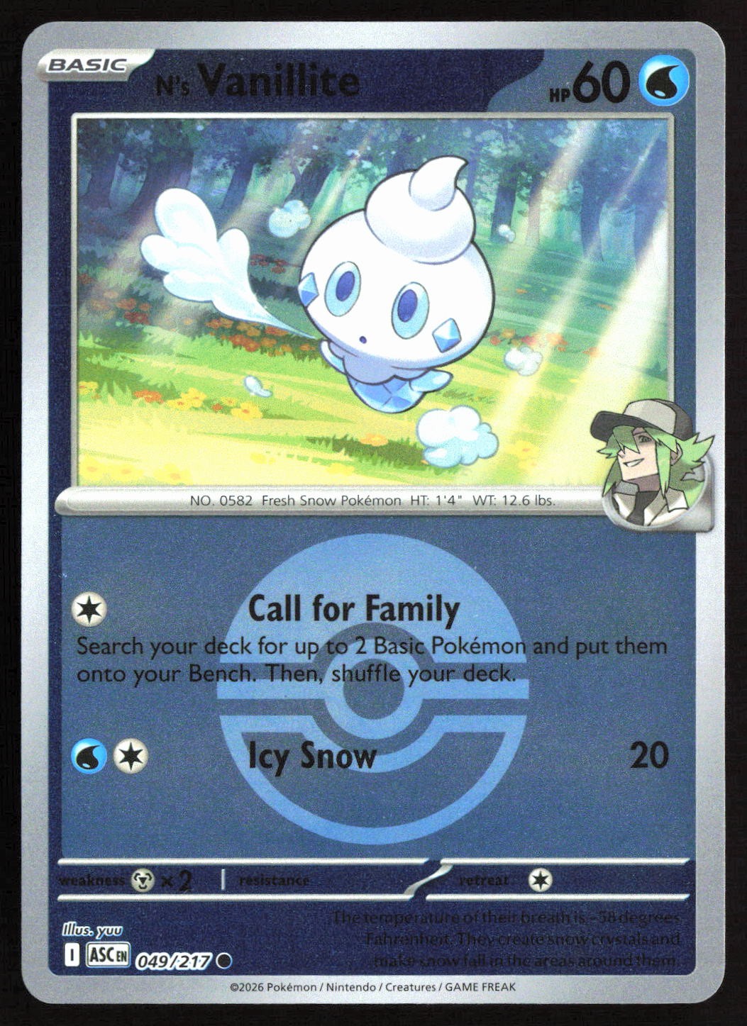 N's Vanillite 49/217 Ascended Heroes