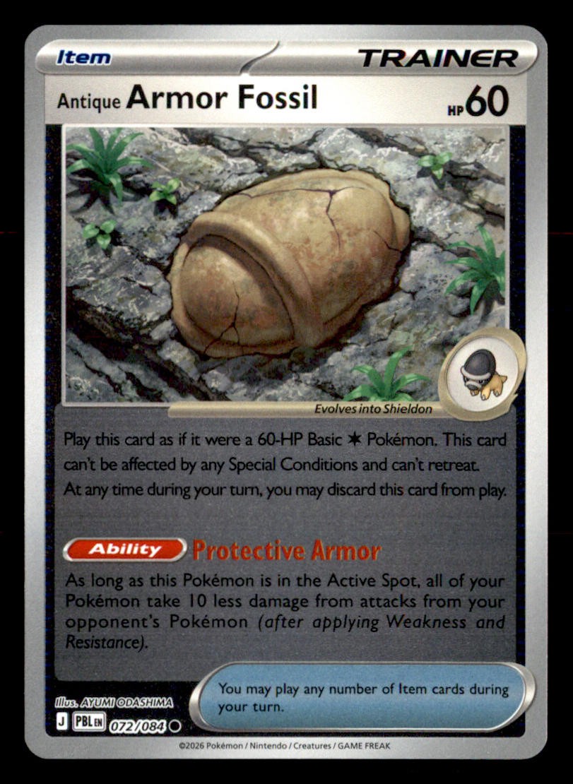 Antique Armor Fossil 72/84 Pitch Black
