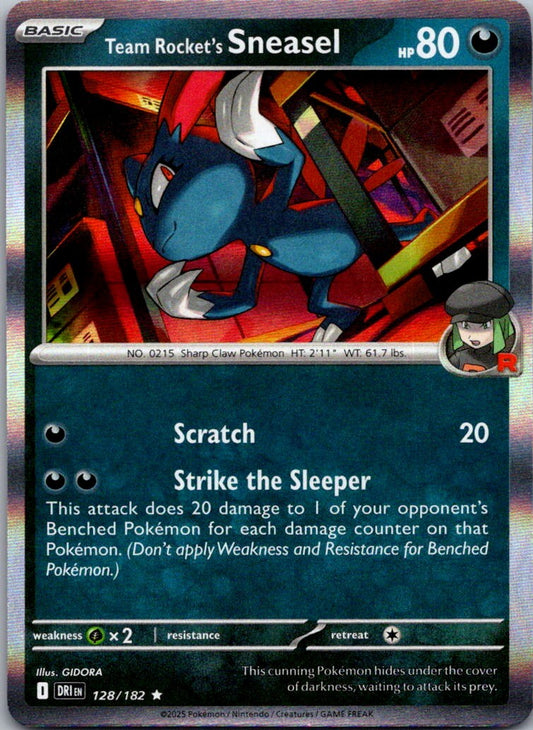 Team Rocket's Sneasel 128/182 Destined Rivals