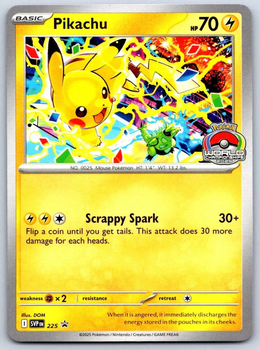 Pikachu World Championships 2025 225/198 Scarlet & Violet Black Star Promos