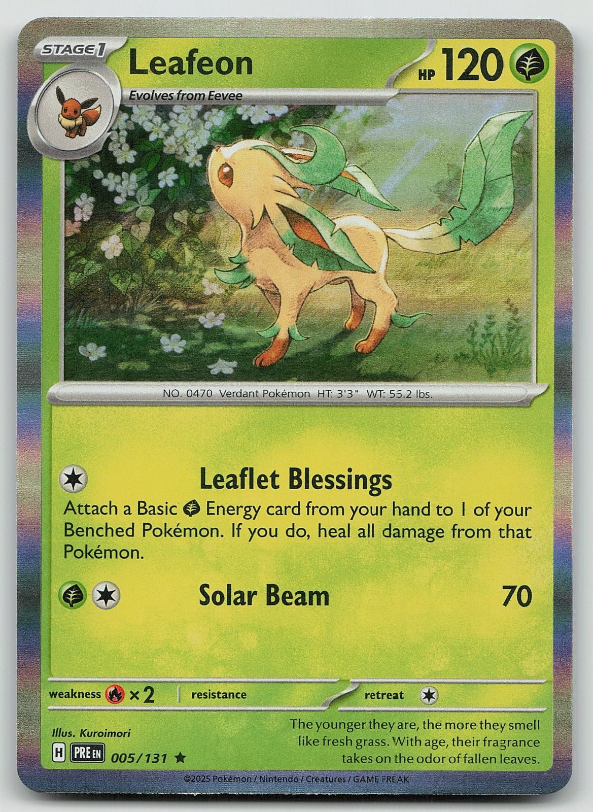Leafeon 5/131 Prismatic Evolutions