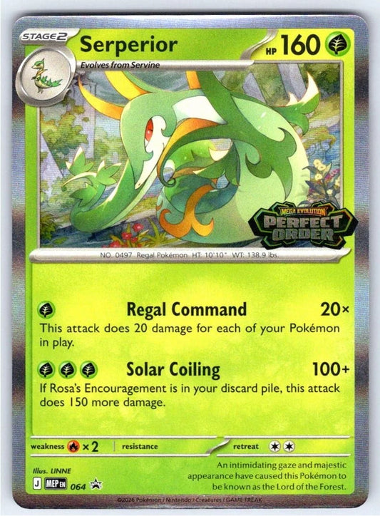Serperior 64/0 Mega Evolution Black Star Promos