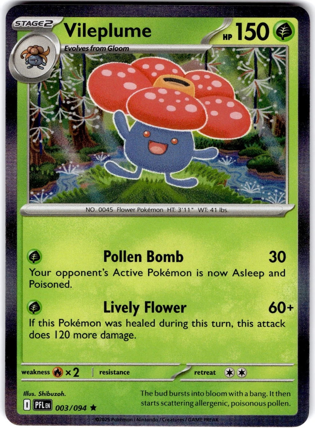 Vileplume 3/94 Phantasmal Flames