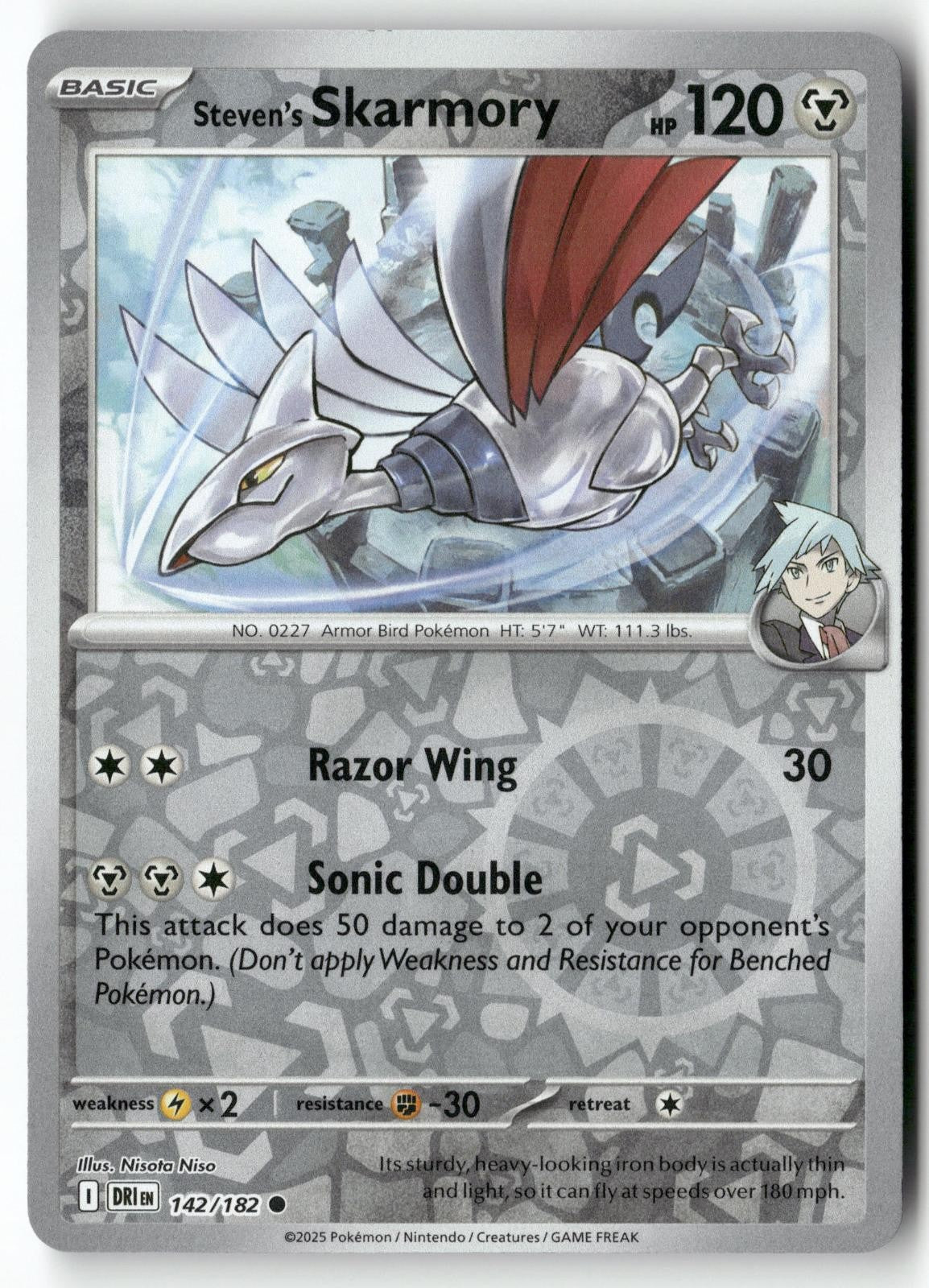 Steven's Skarmory 142/182 Destined Rivals