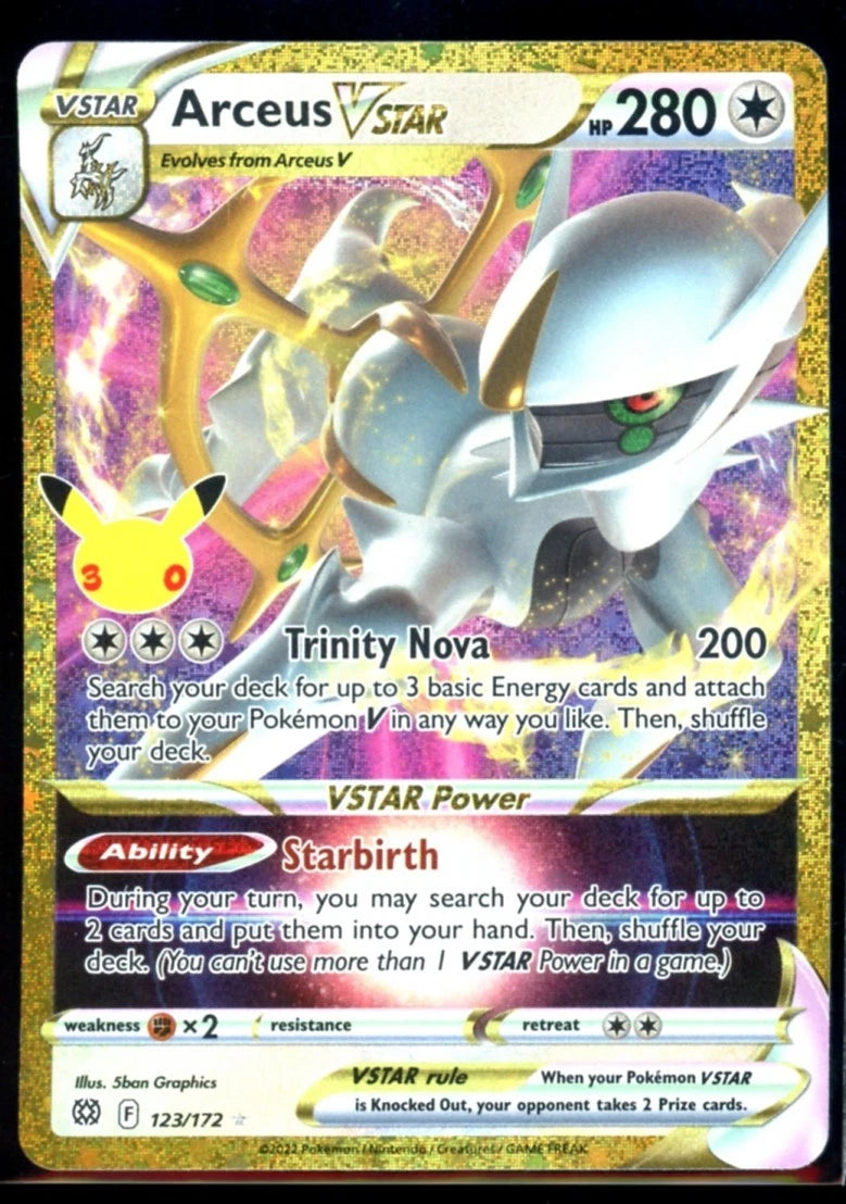 Arceus VSTAR 123/172 30th Classic Collection