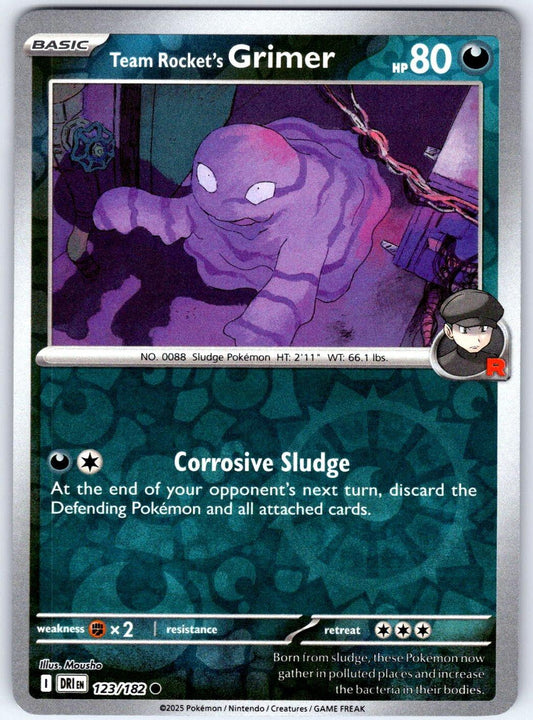 Team Rocket's Grimer 123/182 Destined Rivals