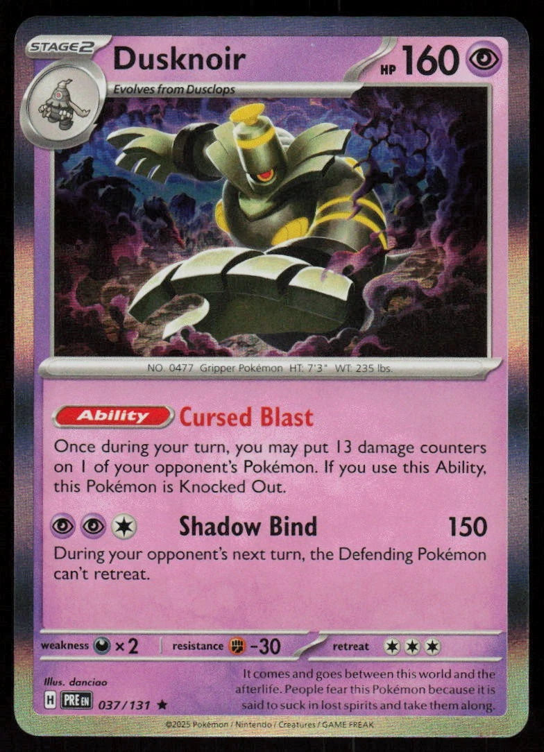 Dusknoir 37/131 Prismatic Evolutions
