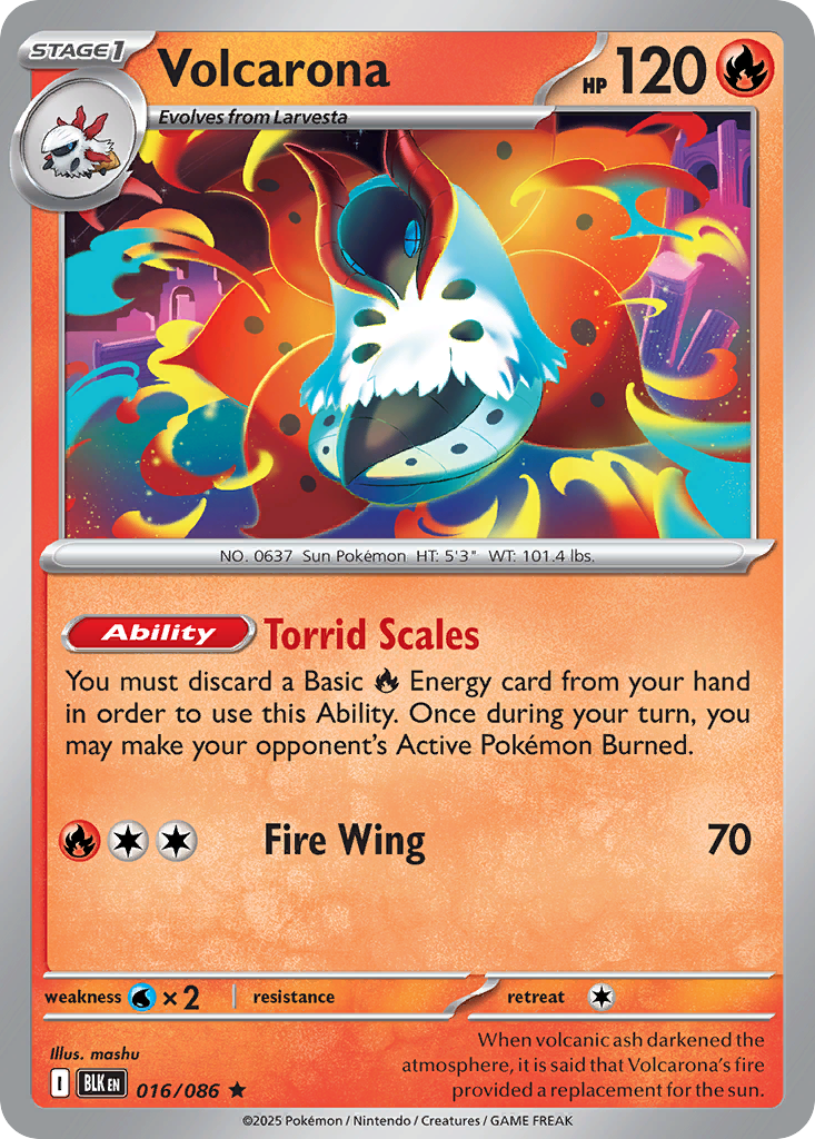 Volcarona 16/86 Black Bolt
